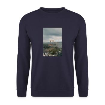 ocean - Unisex Sweatshirt - navy - Front - Alina (178cm) & Michal (187cm)