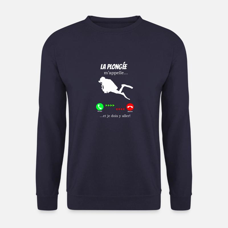 Diving is calling me - Unisex Sweatshirt - navy