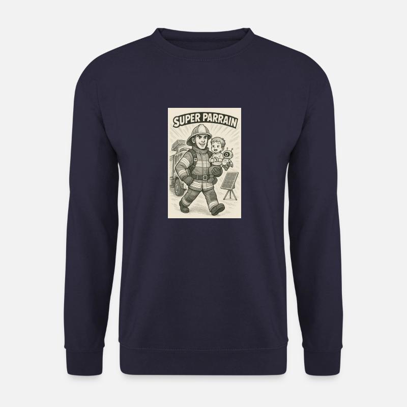 Super Firefighter Sponsor - Unisex Sweatshirt - navy