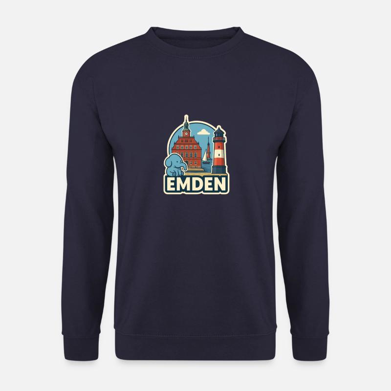 Emden - Unisex Pullover - Navy
