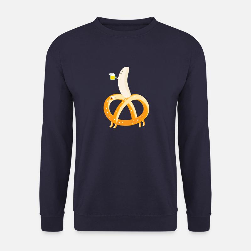 Brezel, Weißwurst, Bier Team - Unisex Pullover - Navy