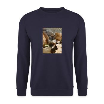 Bobby - Unisex Pullover - Navy - Vorne - Alina (178cm) & Michal (187cm)