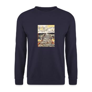 IMG 1893 - Unisex Pullover - Navy - Vorne - Alina (178cm) & Michal (187cm)