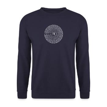 Pi - Sweat-shirt Unisexe - marine - Devant - Alina (178cm) & Michal (187cm)