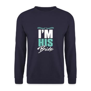 ich bin seine ehefrau paare - Unisex Pullover - Navy - Vorne - Alina (178cm) & Michal (187cm)