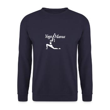 Yoga Mama - Unisex Pullover - Navy - Vorne - Alina (178cm) & Michal (187cm)