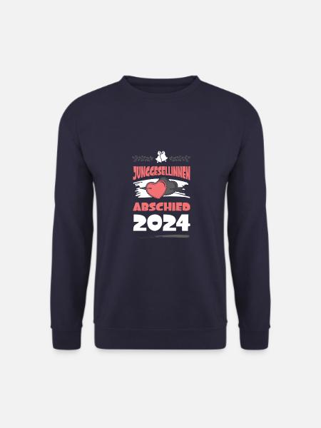 Junggesellinnenabschied 2024 Herz - Unisex Pullover - Navy