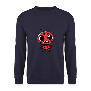 Ladybug Halloween Funny Zombie - Unisex Sweatshirt - navy - Front - Alina (178cm) & Michal (187cm)