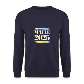 Malle 2025 - Unisex Pullover - Navy - Vorne - Alina (178cm) & Michal (187cm)