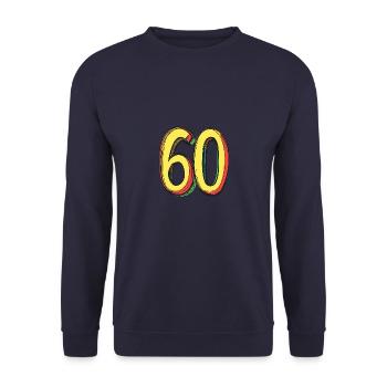 60 Number Comic - Unisex Sweatshirt - navy - Front - Alina (178cm) & Michal (187cm)