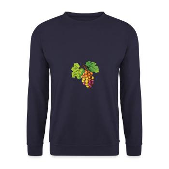Raisin Fruit - Sweat-shirt Unisexe - marine - Devant - Alina (178cm) & Michal (187cm)