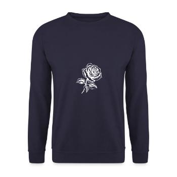 Amour de la fleur de rose - Sweat-shirt Unisexe - marine - Devant - Alina (178cm) & Michal (187cm)