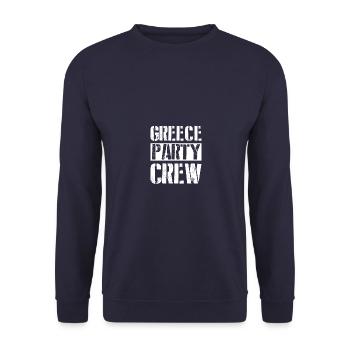 Greece Party Crew - Unisex Sweatshirt - navy - Front - Alina (178cm) & Michal (187cm)