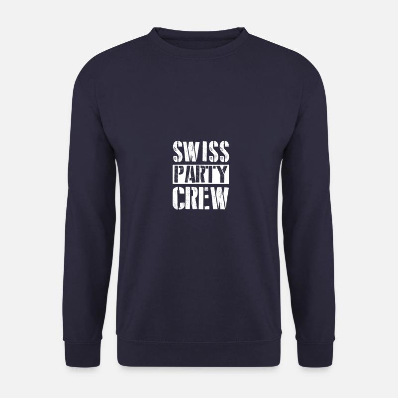 Swiss Party Crew Schweiz - Unisex Pullover - Navy