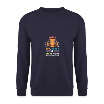 Bali Sommer Vibes - Unisex Pullover - Navy - Vorne - Alina (178cm) & Michal (187cm)