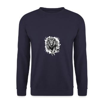 Équipe sportive de soccer des Lions - Sweat-shirt Unisexe - marine - Devant - Alina (178cm) & Michal (187cm)