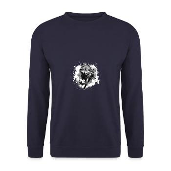 Équipe sportive de football Wolf - Sweat-shirt Unisexe - marine - Devant - Alina (178cm) & Michal (187cm)