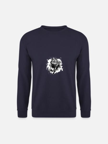 Wolf Fussball Sport Mannschaft - Unisex Pullover - Navy