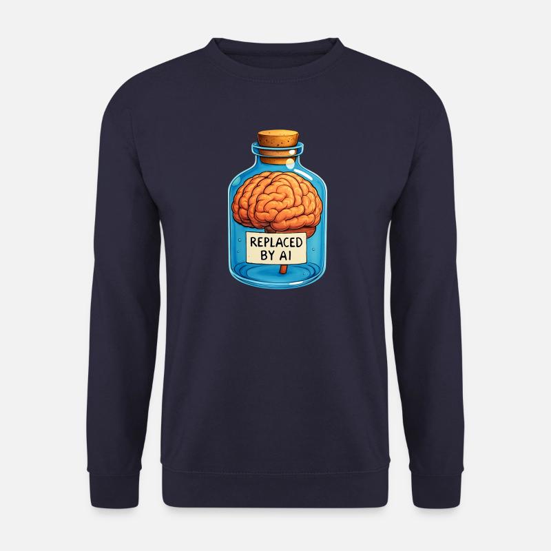 Replaced by AI - Unisex Pullover - Navy