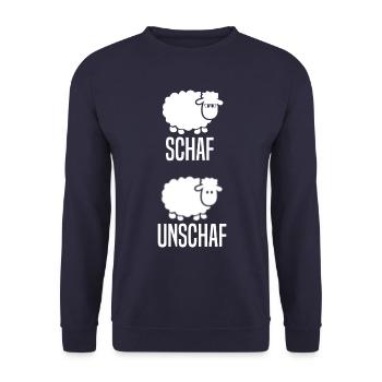 Augenoptiker Optiker Augenarzt - Unisex Pullover - Navy - Vorne - Alina (178cm) & Michal (187cm)
