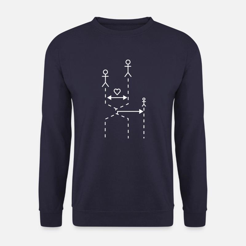 Lebensablaufdiagramm (vereinfacht) - Unisex Pullover - Navy