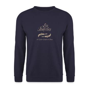 Les Marches de l'Entre-Sambre-et-Meuse - Sweat-shirt Unisexe - marine - Devant - Alina (178cm) & Michal (187cm)