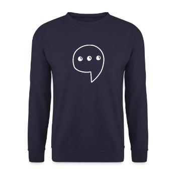 Speech Bubble Comic - Unisex Sweatshirt - navy - Front - Alina (178cm) & Michal (187cm)