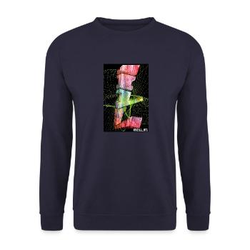 ILL 3D - Unisex Pullover - Navy - Vorne - Alina (178cm) & Michal (187cm)