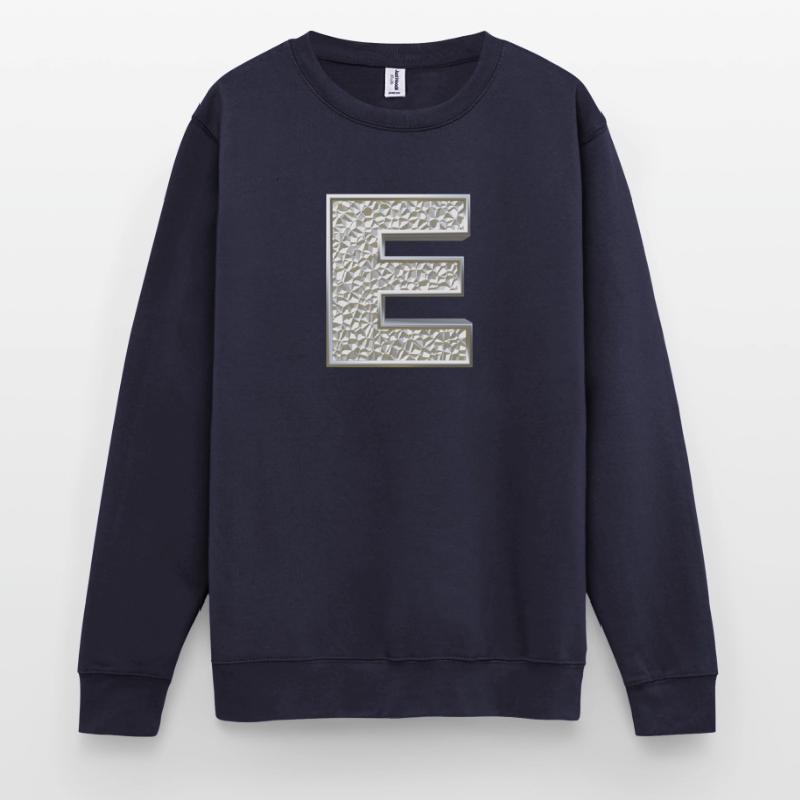 E, lettre, lettre E, initiale, initiale E, monogramme, Sweat-shirt Unisexe