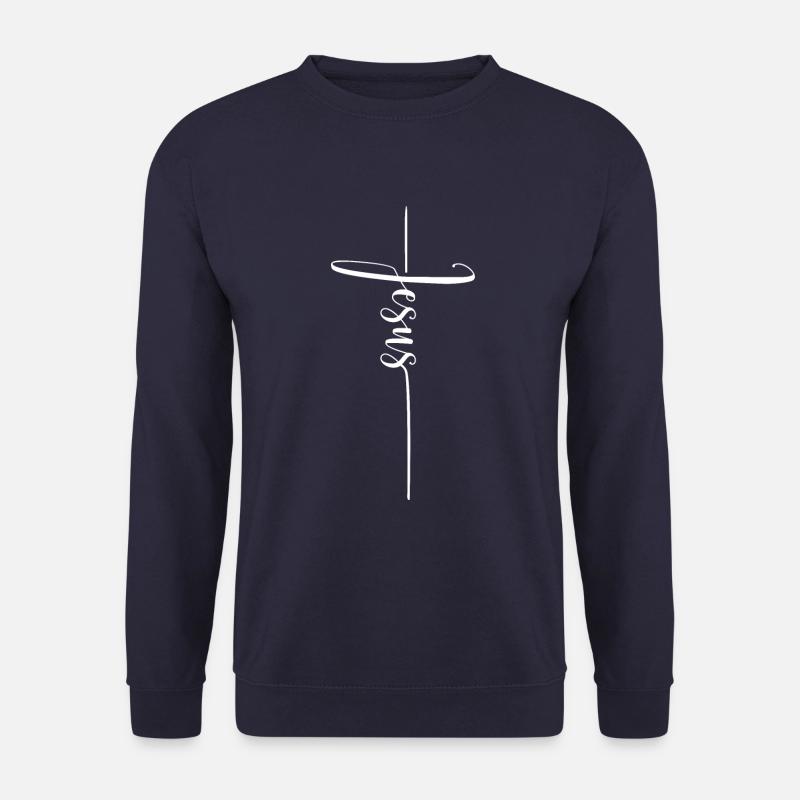 Jesus Kirche Evangelisch Katholisch Christus - Unisex Pullover - Navy