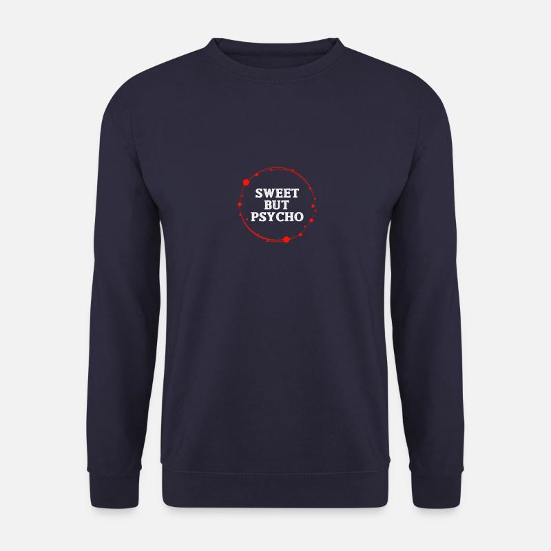 Sweet But Psycho Logo - Unisex Pullover - Navy
