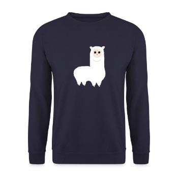 Alpaca Alpaka - Unisex Pullover - Navy - Vorne - Alina (178cm) & Michal (187cm)