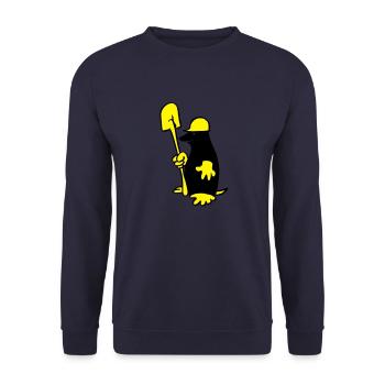 Mole - Unisex Sweatshirt - navy - Front - Alina (178cm) & Michal (187cm)