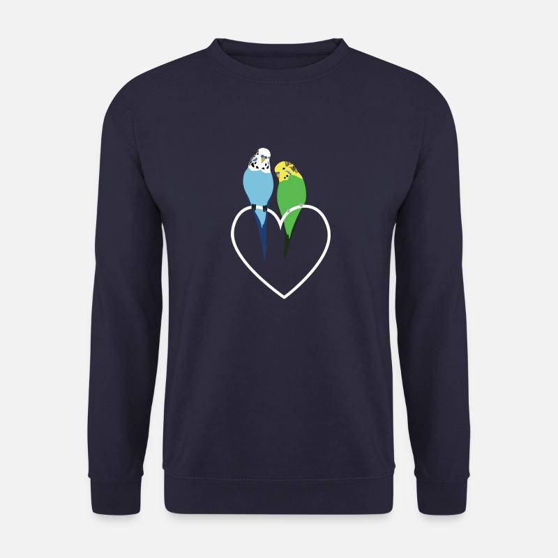 Budgerigar Heart - Unisex Sweatshirt - navy