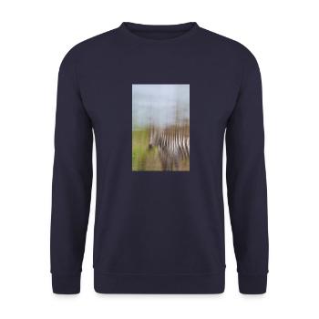 Zebra D5N 0225 - Unisex Pullover - Navy - Vorne - Alina (178cm) & Michal (187cm)