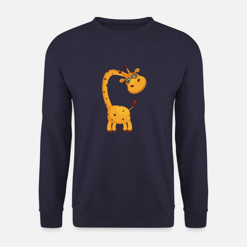 Coole Giraffe mit Brille Geschenkidee - Unisex Pullover - Navy