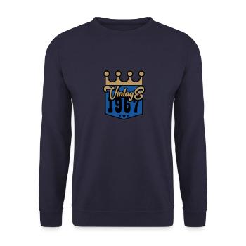 Millésime 1967 - Sweat-shirt Unisexe - marine - Devant - Alina (178cm) & Michal (187cm)