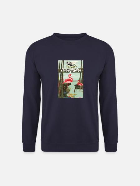 Flordas Everglades-Reiseplakat - Unisex Pullover - Navy