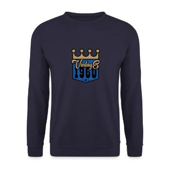 Millésime 1960 - Sweat-shirt Unisexe - marine - Devant - Alina (178cm) & Michal (187cm)