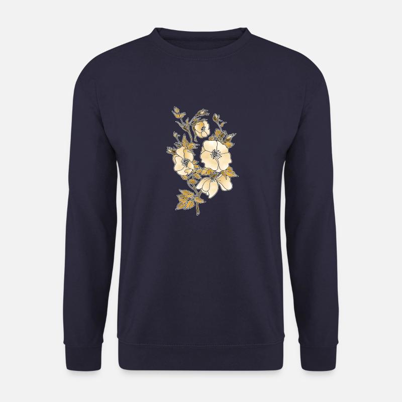 Flowers - Unisex Sweatshirt - navy