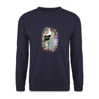 Storch - Unisex Pullover - Navy - Vorne - Alina (178cm) & Michal (187cm)