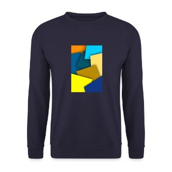 Paperwork - Unisex Sweatshirt - navy - Front - Alina (178cm) & Michal (187cm)