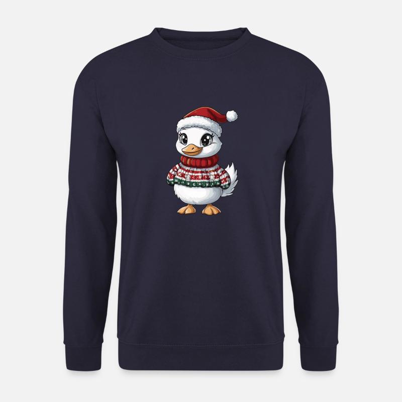 Gans Weihnachten Comic - Unisex Pullover - Navy