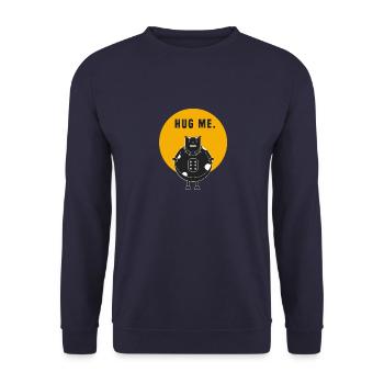 Cow Rock / Say: hug me - Unisex Sweatshirt - navy - Front - Alina (178cm) & Michal (187cm)