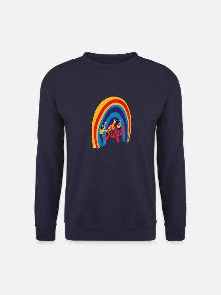 Lets Rock Regenbogen - Unisex Pullover - Navy