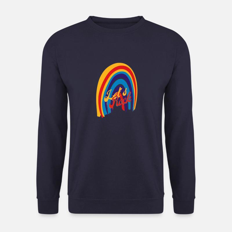 Lets Rock Regenbogen - Unisex Pullover - Navy