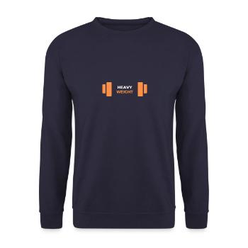 heavy weight - Unisex Pullover - Navy - Vorne - Alina (178cm) & Michal (187cm)