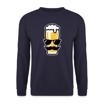 Sunglasses Summer (Three Colours) - Unisex Sweatshirt - navy - Front - Alina (178cm) & Michal (187cm)