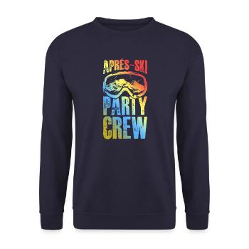 Masque de ski après-ski Party Crew coloré - Sweat-shirt Unisexe - marine - Devant - Alina (178cm) & Michal (187cm)