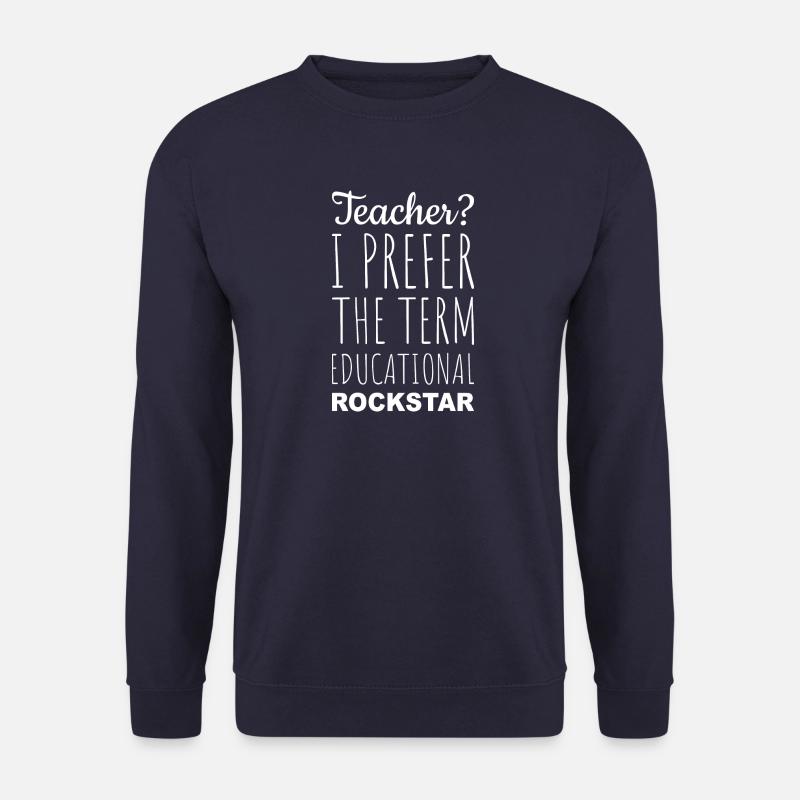 Teacher - Educational Rock Star - Unisex Sweatshirt - navy